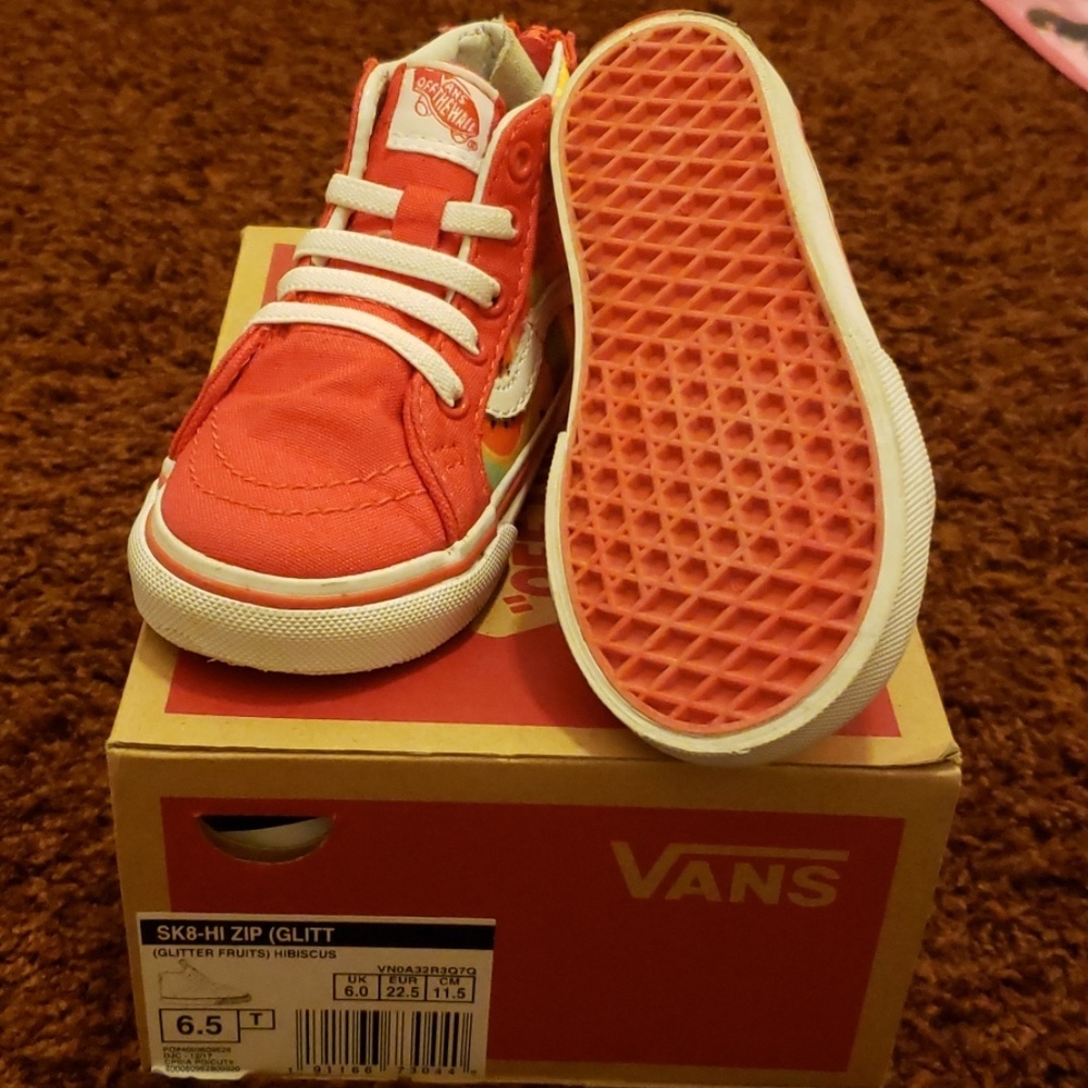 Limited addition fruit SK8 high top Van's